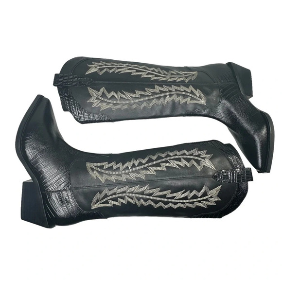 Marc Fisher Ltd Roselle Black Point Toe Boot. Sz: 7 - Picture 6 of 10